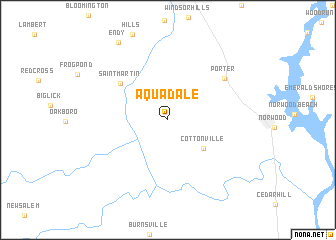 map of Aquadale