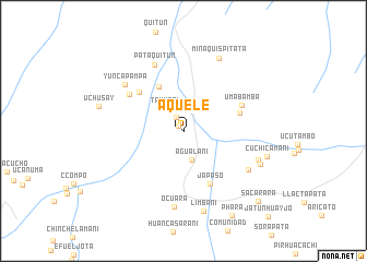 map of Aquele