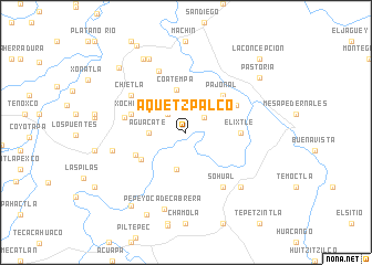 map of Aquetzpalco