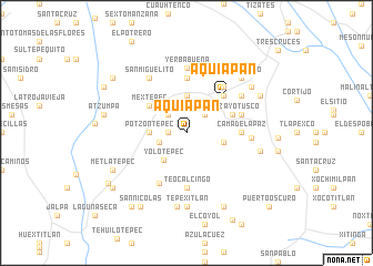 map of Aquiapan