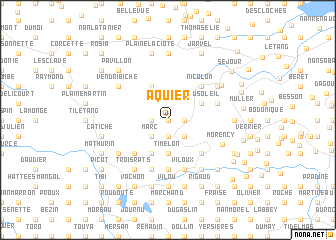 map of Aquier