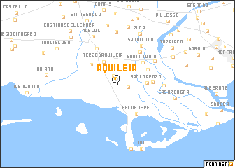 map of Aquiléia