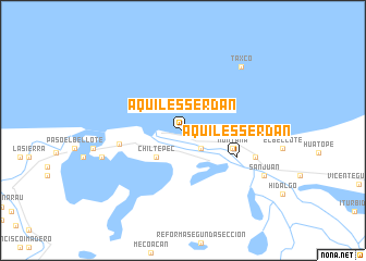 map of Aquiles Serdán