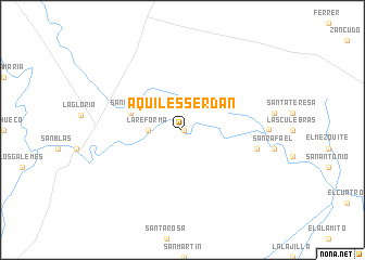 map of Aquiles Serdán