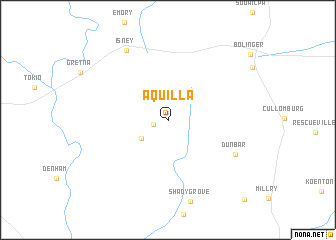 map of Aquilla