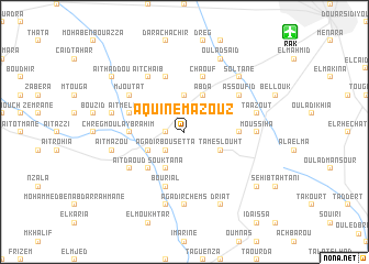 map of Aquine-Mazouz