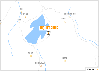 map of Aquitania