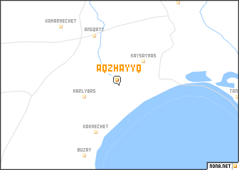 map of Aqzhayyq