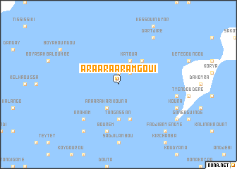 map of Ara Ara Aramgoui