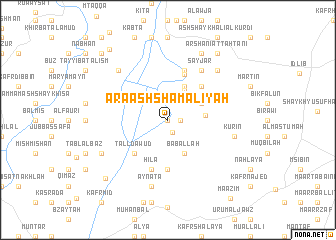 map of ‘Ará ash Shamālīyah