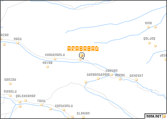 map of ‘Arabābād