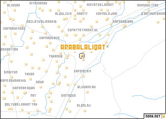 map of ‘Arab al ‘Alīqāt