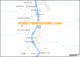 map of ‘Arab al Fawārisah wa al ‘Itwah