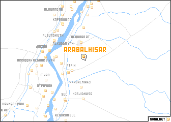 map of ‘Arab al Ḩişār