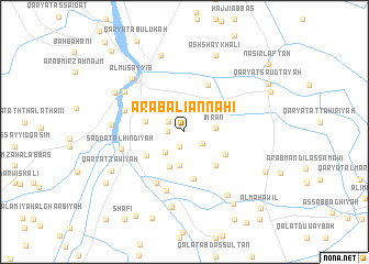 map of ‘Arab ‘Alī an Nāhī