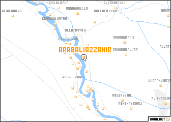 map of ‘Arab ‘Alī az̧ Z̧āhir