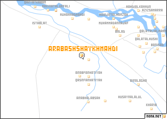 map of ‘Arab ash Shaykh Mahdī