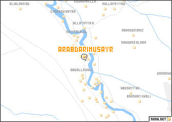 map of ‘Arab Ḑārī Musayr