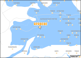 map of Arabébé