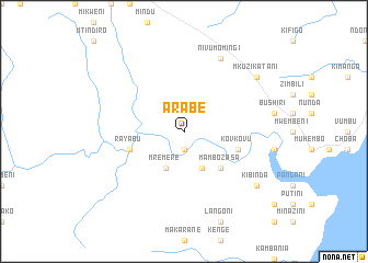 map of Arabe