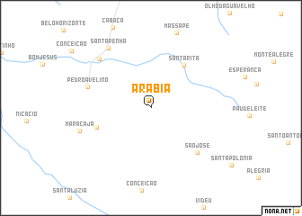 map of Arábia