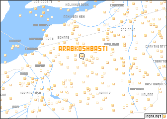 map of Arab Kosh Basti