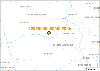 map of ‘Arab Muḩammad al Fahd