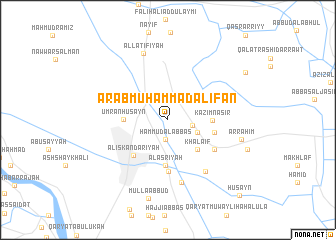 map of ‘Arab Muḩammad al ‘Īfān