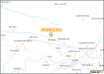 map of Ərǝbocağı