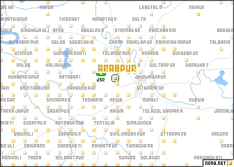 map of Ārabpur