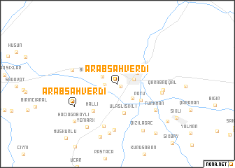 map of Ərǝbşahverdi