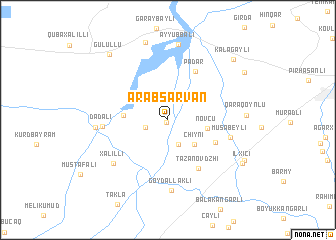 map of Ərǝbsarvan