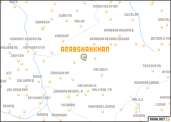 map of ‘Arabshāh Khān