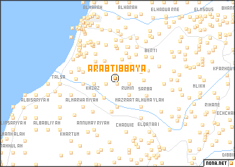 map of ‘Arab Ţibbāyā