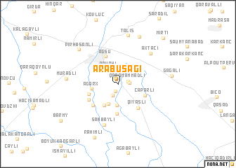 map of Ərǝbuşağı