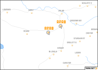 map of Arab