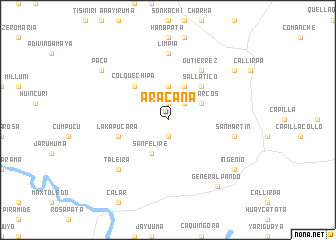map of Aracana