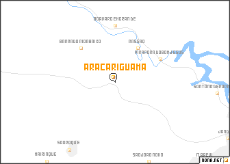 map of Araçariguama