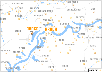 map of Araçá