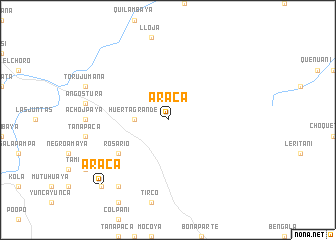 map of Araca