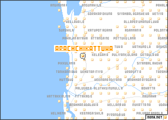 map of Arachchikattuwa