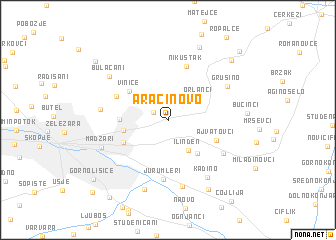 map of Aračinovo