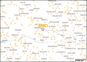 map of Araći