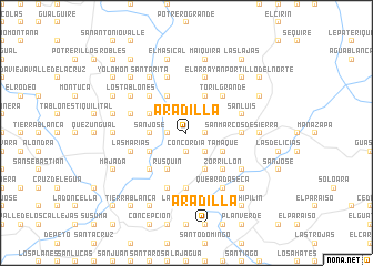 map of Aradilla