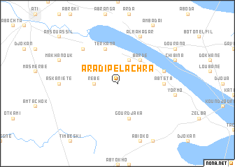 map of Aradip el Achra