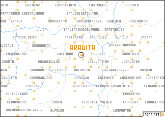 map of Aradita