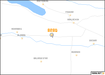 map of Arad