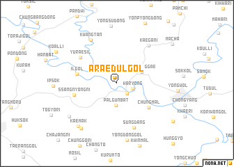 map of Araedŭl-gol