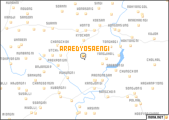 map of Araedyŏsaengi