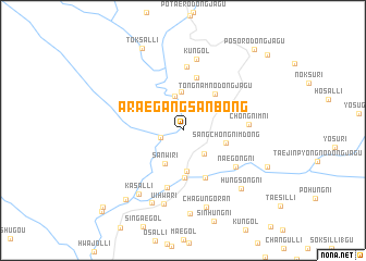 map of Araegangsanbong